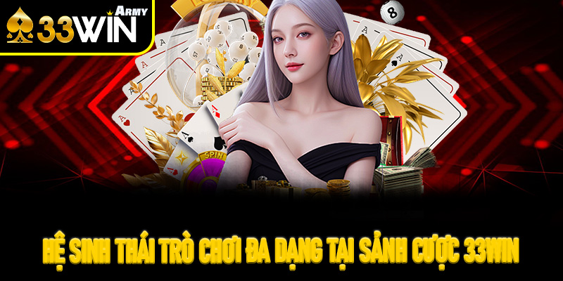Hệ sinh thái trò chơi đa dạng tại sảnh cược 33Win